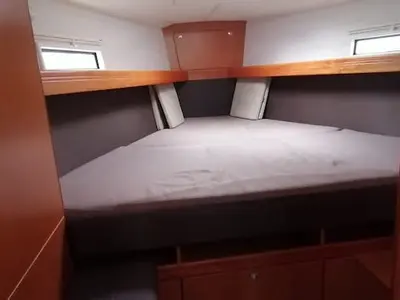Cabin on Angelina, a Bavaria Cruiser 41 sailboat at Fethiye, Turkey