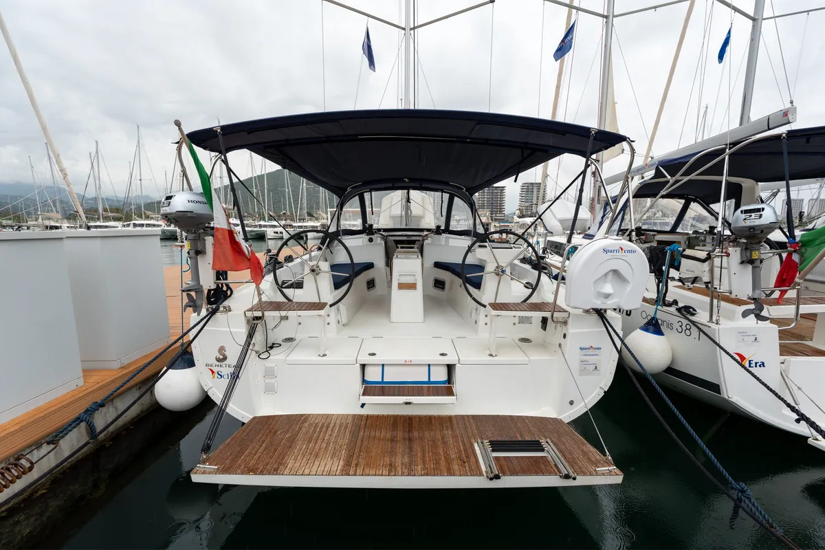 Exterior view of Scilla - Comfort line, a Beneteau Oceanis 37.1 sailboat at Salerno, Italy