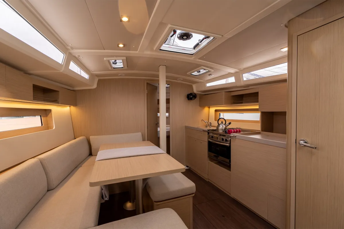 Salon of Scilla - Comfort line, a Beneteau Oceanis 37.1 sailboat at Salerno, Italy