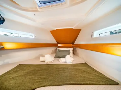 Cabin on Aliki, a Jeanneau Sun Odyssey 439 sailboat at Preveza, Greece