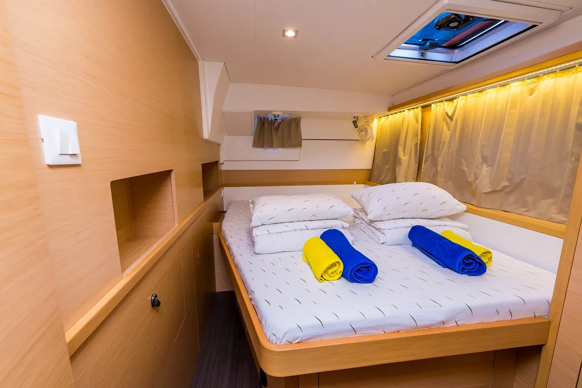 Cabin on Summertime, a Lagoon 400 S2 catamaran at Split, Croatia