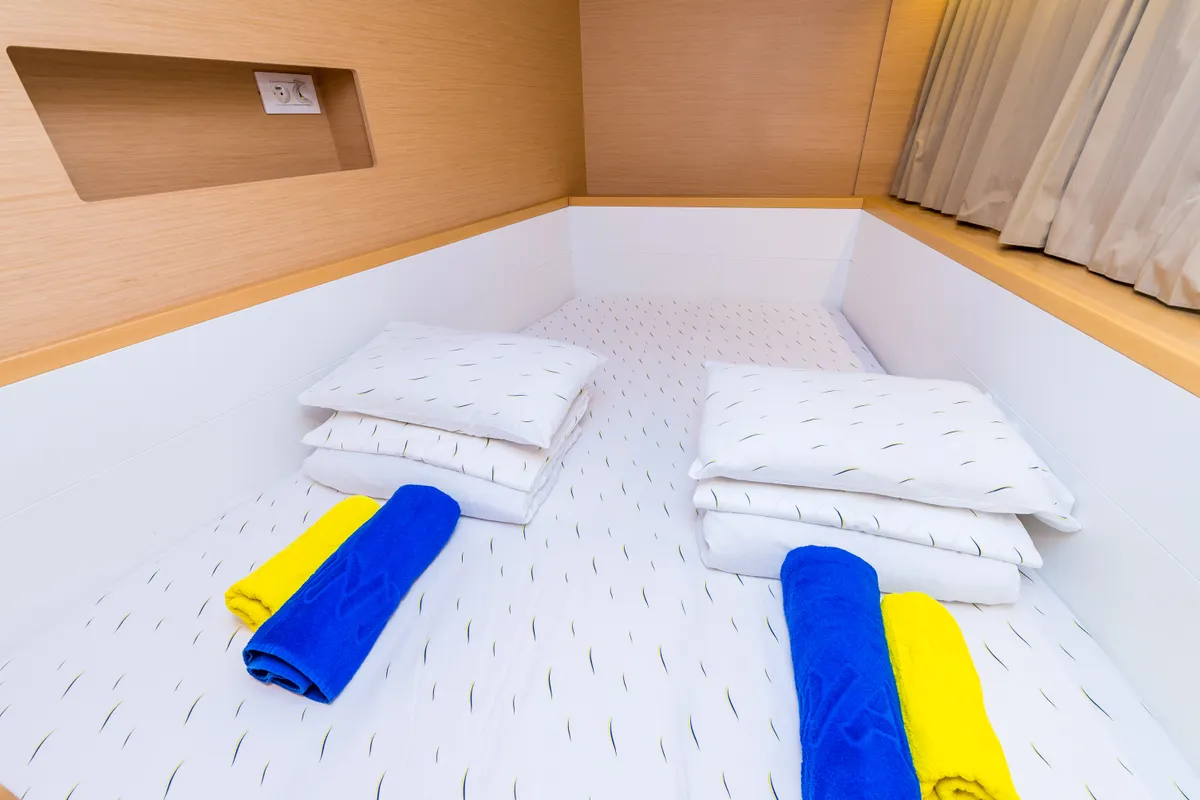 Cabin on Summertime, a Lagoon 400 S2 catamaran at Split, Croatia