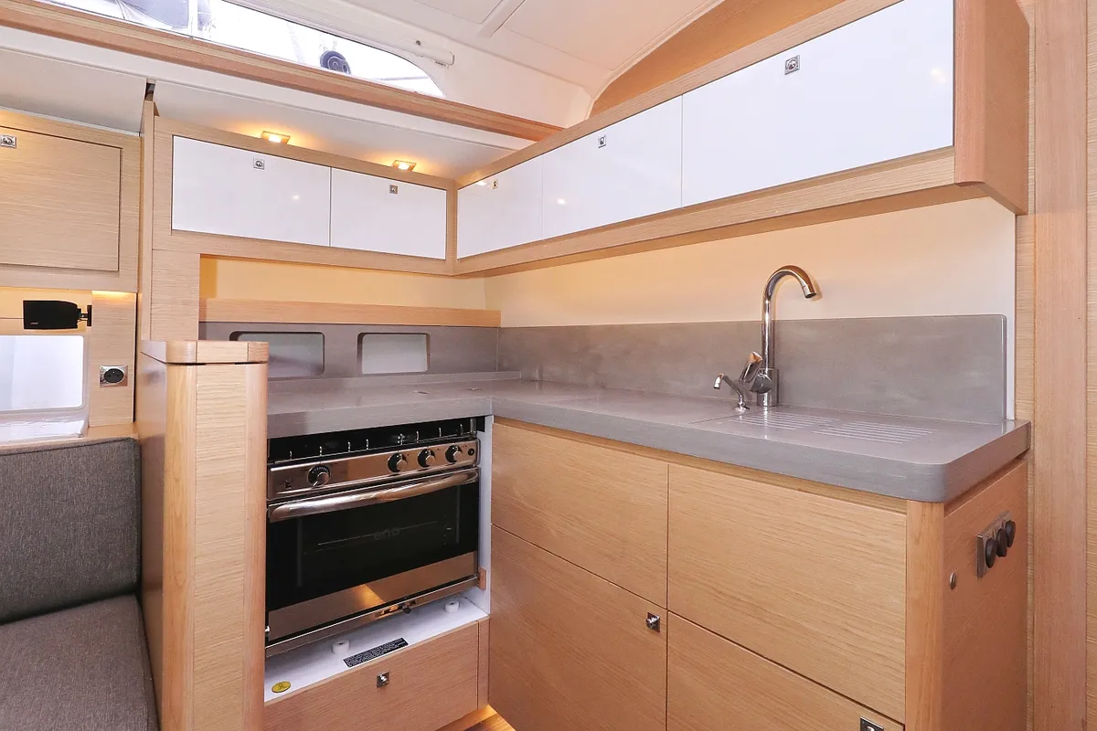 Galley of Stargate, a Dufour 470 sailboat at Općina Sukošan, Croatia