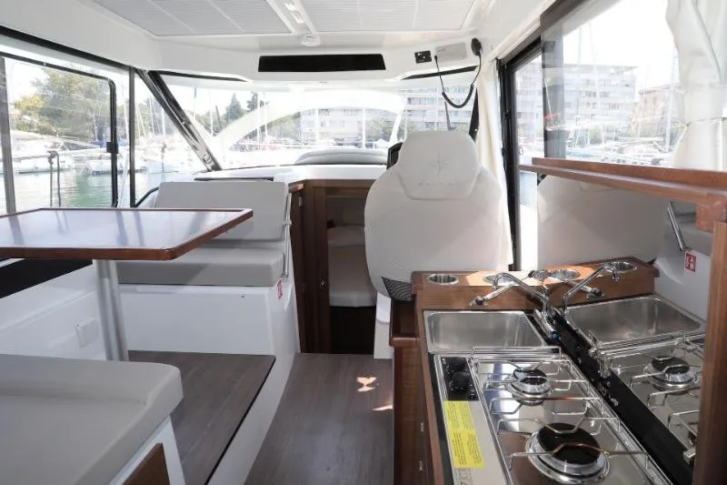Galley of Wind, a Jeanneau Merry Fisher 895 motorboat at Dubrovnik, Croatia