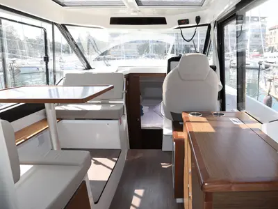 Salon of Wind, a Jeanneau Merry Fisher 895 motorboat at Dubrovnik, Croatia