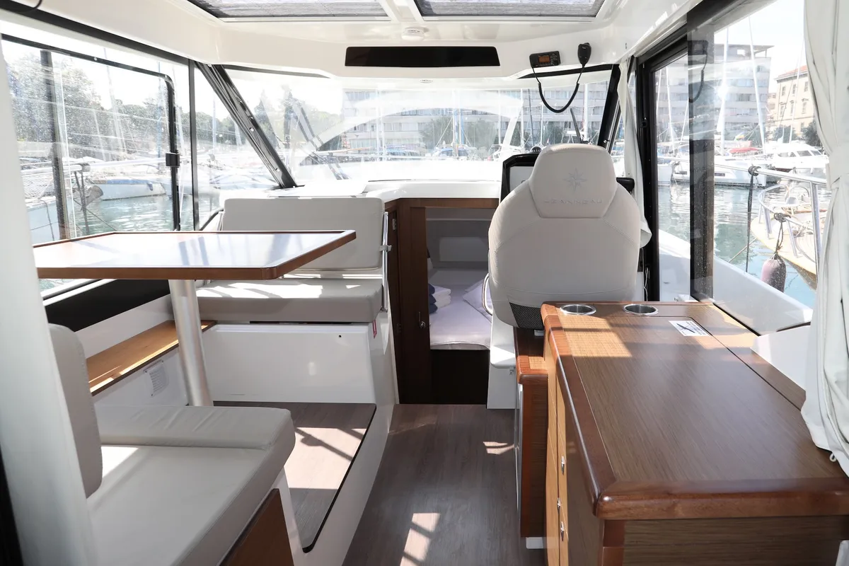 Salon of Wind, a Jeanneau Merry Fisher 895 motorboat at Dubrovnik, Croatia