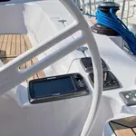 Alcamaro, a Elan Impression 45 sailboat at Vigo, Spain