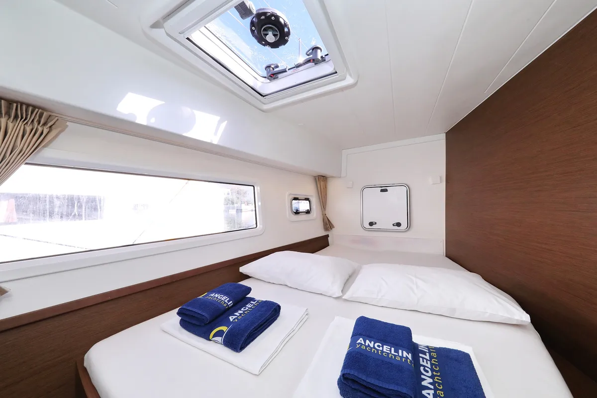 Cabin on Media Luna, a Lagoon 42 catamaran at Općina Sukošan, Croatia