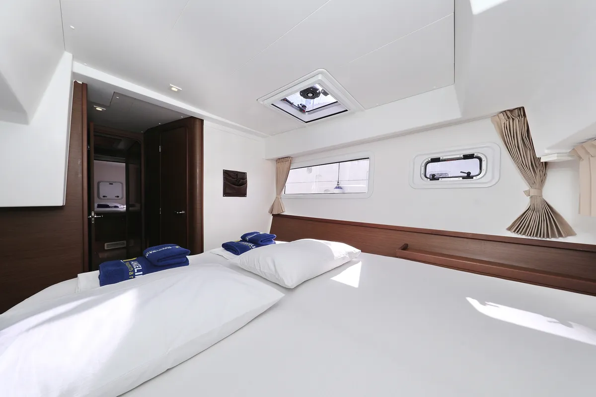 Cabin on Media Luna, a Lagoon 42 catamaran at Općina Sukošan, Croatia