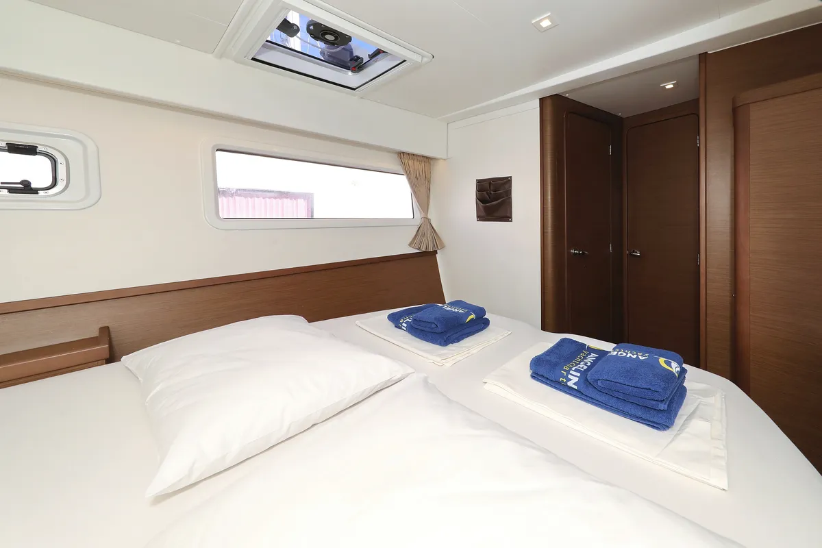 Cabin on Media Luna, a Lagoon 42 catamaran at Općina Sukošan, Croatia
