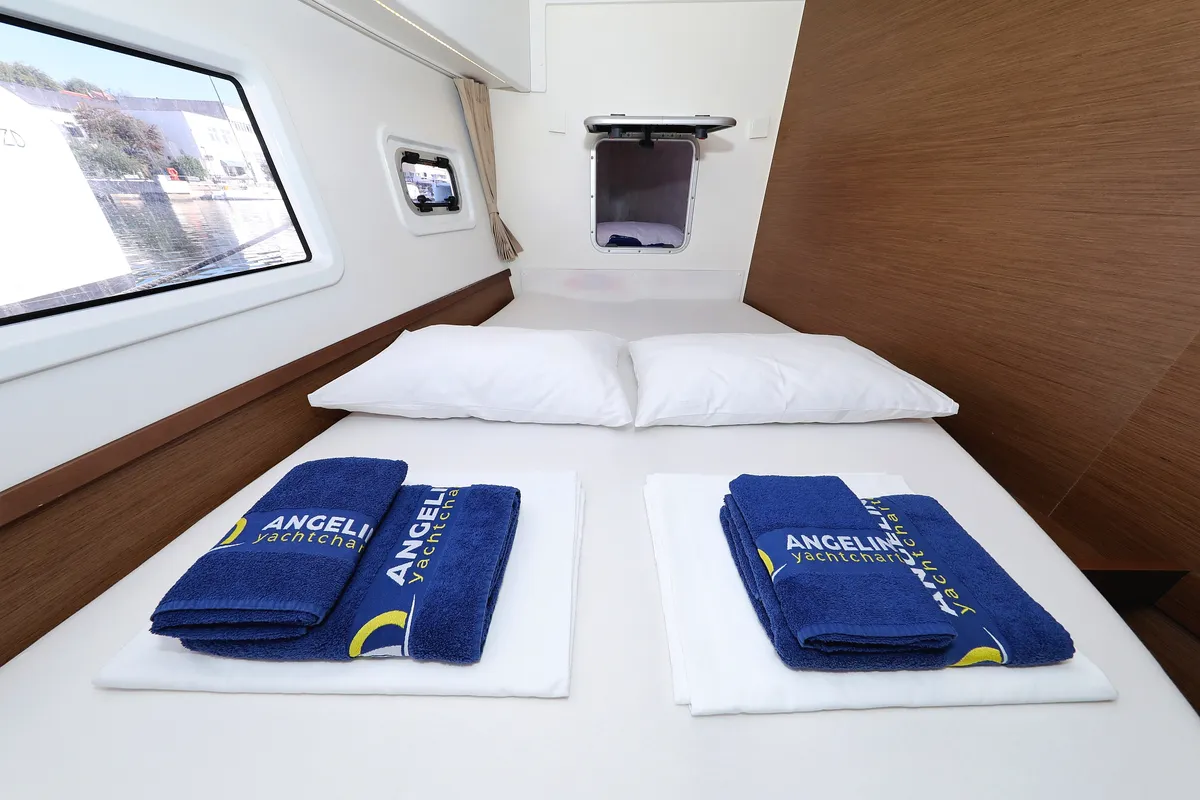 Cabin on Media Luna, a Lagoon 42 catamaran at Općina Sukošan, Croatia