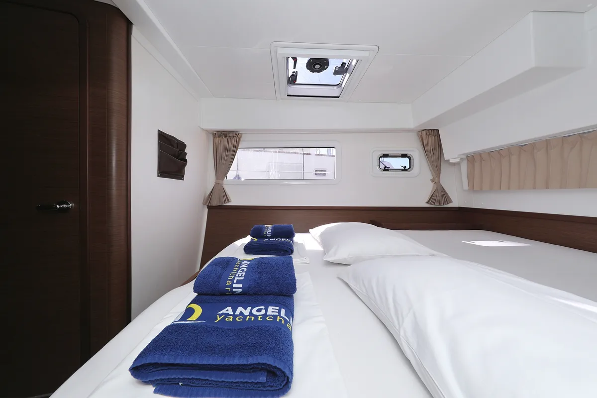 Cabin on Media Luna, a Lagoon 42 catamaran at Općina Sukošan, Croatia