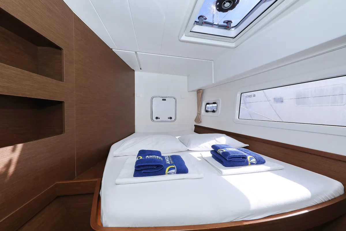 Cabin on Media Luna, a Lagoon 42 catamaran at Općina Sukošan, Croatia