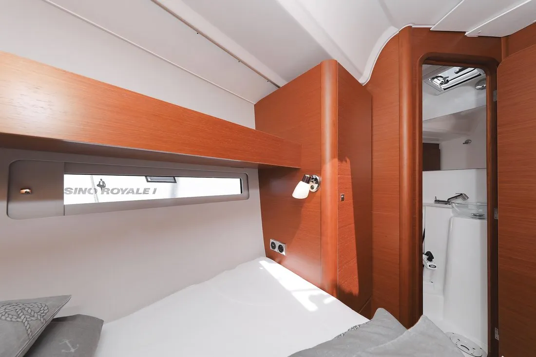Cabin on SunnyLife, a Dufour 460 GL sailboat at Biograd na Moru, Croatia