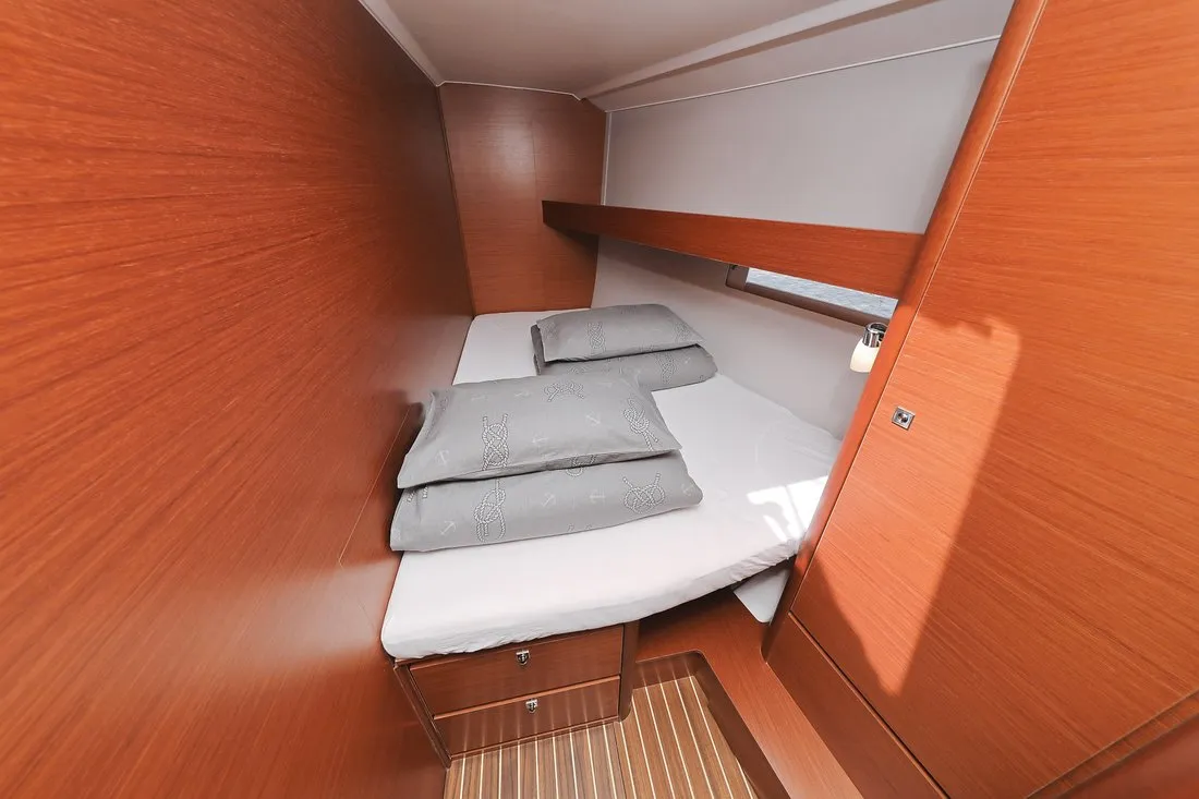 Cabin on SunnyLife, a Dufour 460 GL sailboat at Biograd na Moru, Croatia