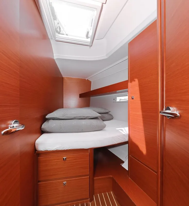 Cabin on SunnyLife, a Dufour 460 GL sailboat at Biograd na Moru, Croatia