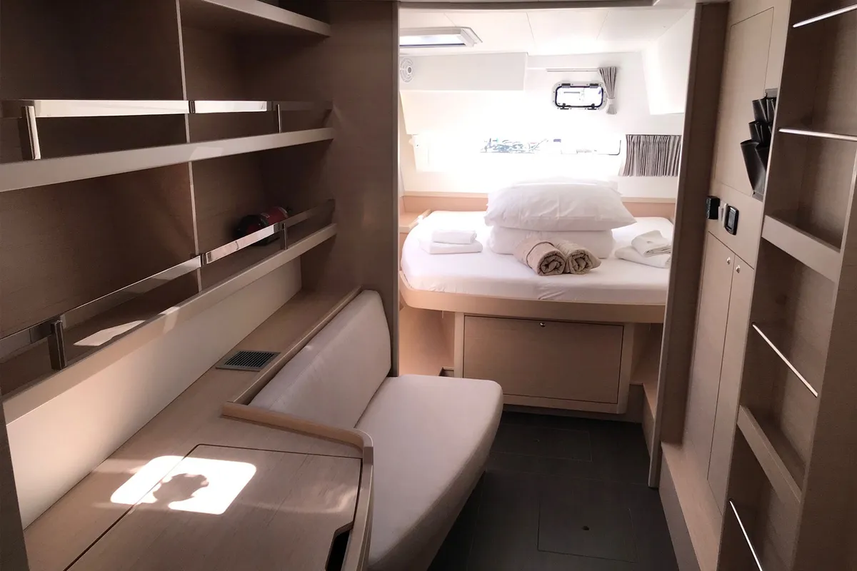 Cabin on Find Us, a Lagoon 42 OW catamaran at Grad Kaštela, Croatia