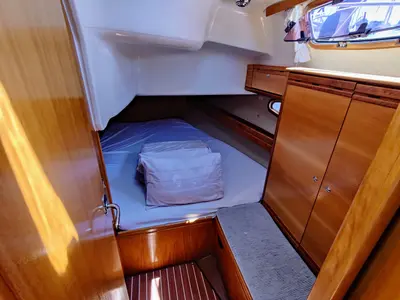 Head on Cadargo, a Bavaria 39 Cruiser sailboat at Sukošan, Croatia