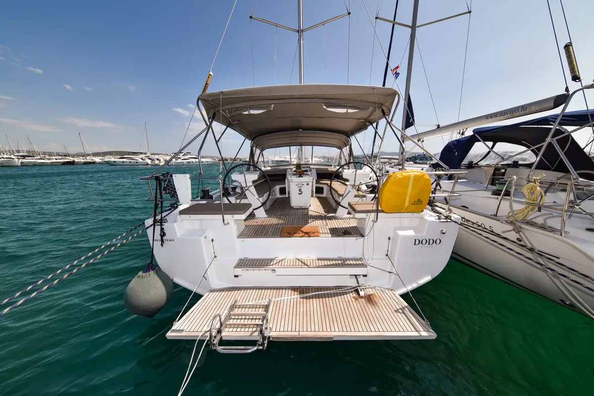 Exterior view of Dodo, a Beneteau Oceanis 51.1 OW sailboat at Općina Sukošan, Croatia