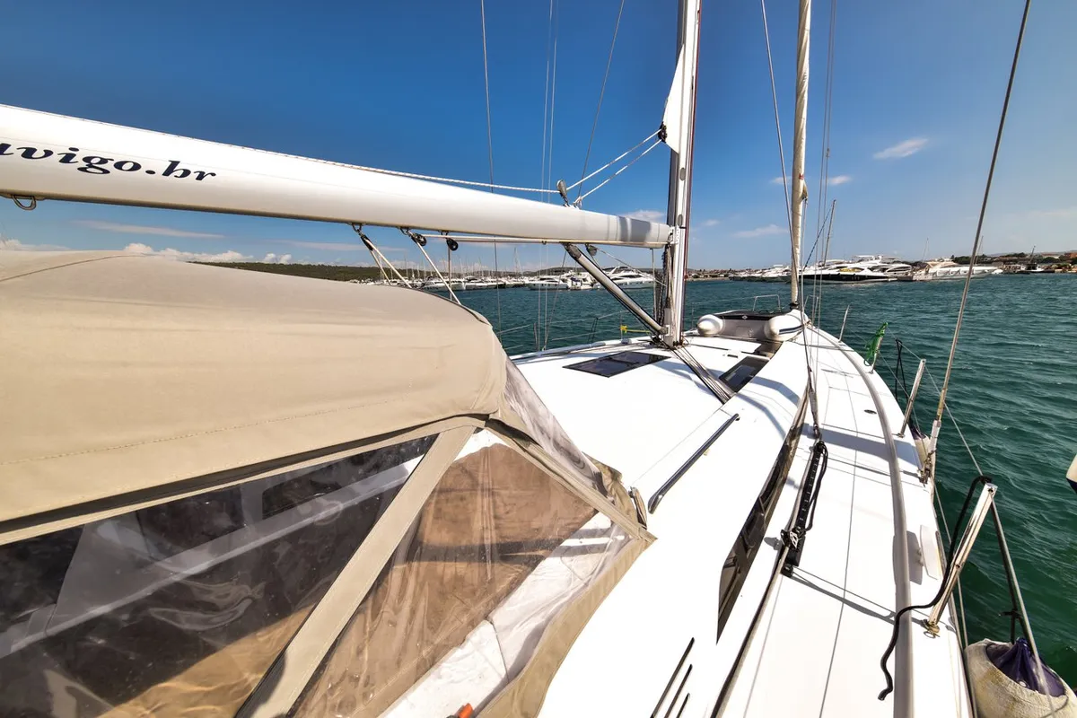 Exterior view of Dodo, a Beneteau Oceanis 51.1 OW sailboat at Općina Sukošan, Croatia