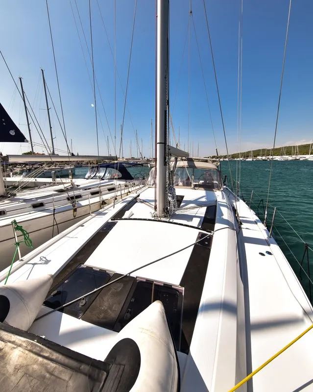 Exterior view of Dodo, a Beneteau Oceanis 51.1 OW sailboat at Općina Sukošan, Croatia