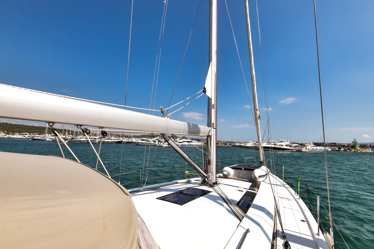 Exterior view of Dodo, a Beneteau Oceanis 51.1 OW sailboat at Općina Sukošan, Croatia