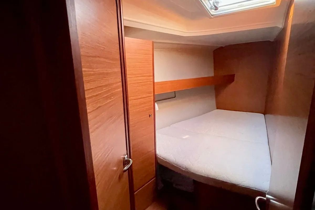 Cabin on Fulham, a Dufour 460 Grand Large sailboat at Dénia, Spain