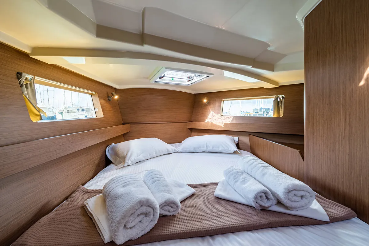 Cabin on Elena, a Beneteau Oceanis 41.1 sailboat at Municipal Unit of Lefkada, Greece