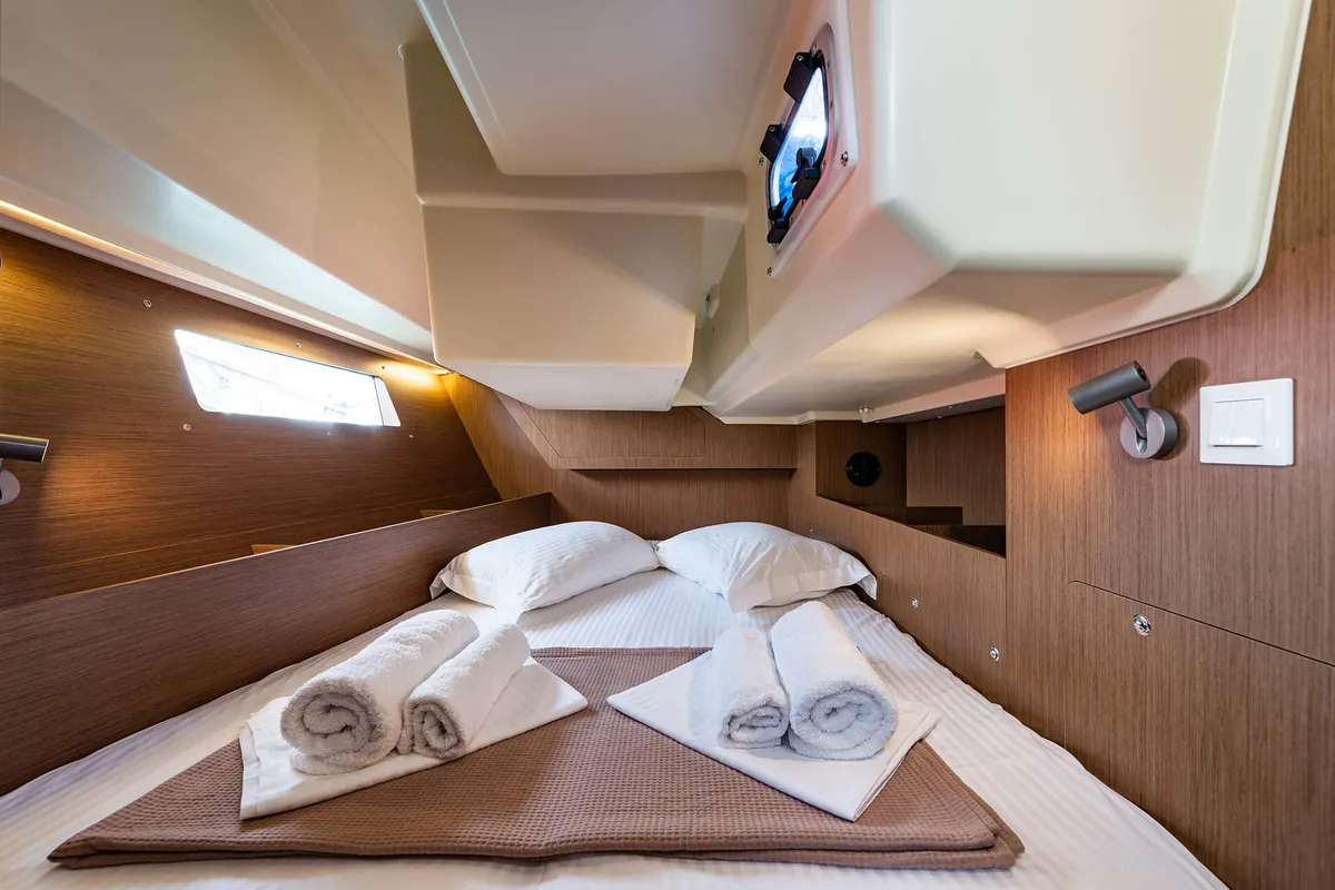 Cabin on Elena, a Beneteau Oceanis 41.1 sailboat at Municipal Unit of Lefkada, Greece
