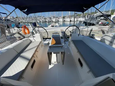 Galley of Fede, a Beneteau Oceanis 38 sailboat at Općina Sukošan, Croatia