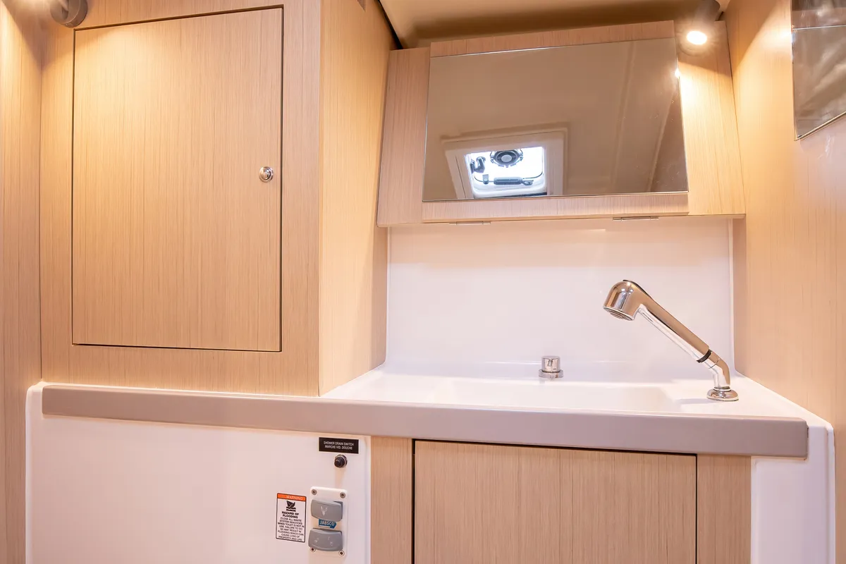 Head on Arianna, a Beneteau Oceanis 41.1 sailboat at Capo d'Orlando, Italy