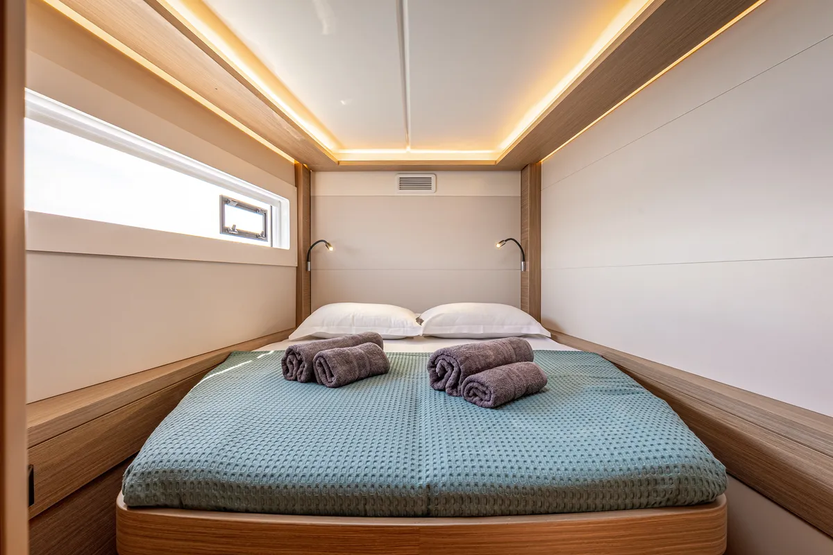 Cabin on Lagoon 46, a catamaran at Kranidi, Greece