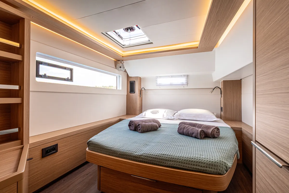 Cabin on Lagoon 46, a catamaran at Kranidi, Greece