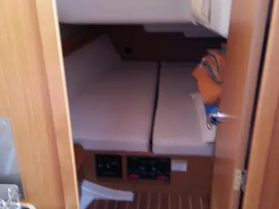 Cabin on Margot, a Jeanneau Sun Odyssey 42i Performance sailboat at Olbia, Italy
