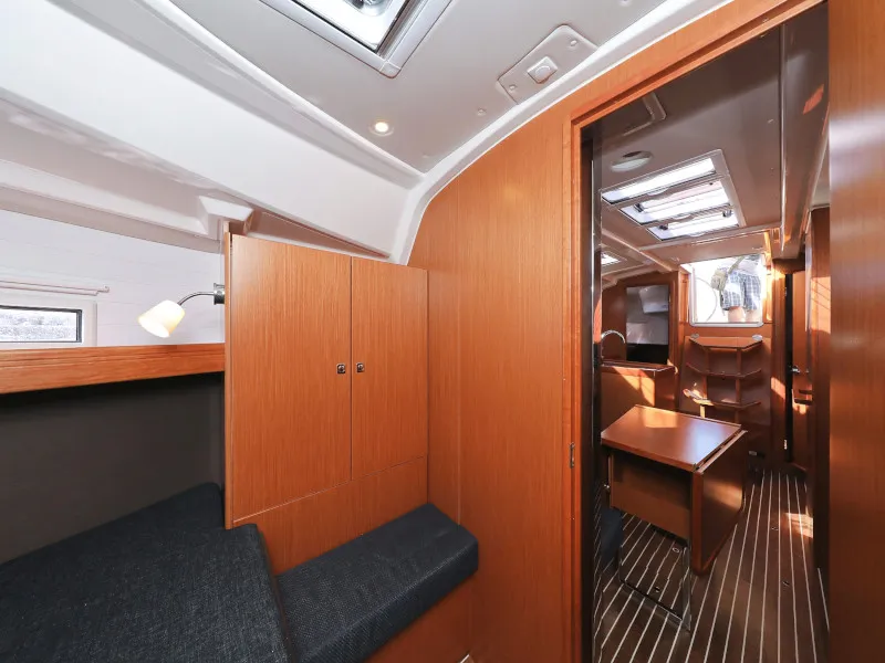Cabin on Lupe, a Bavaria Cruiser 37 sailboat at Zadar, Croatia