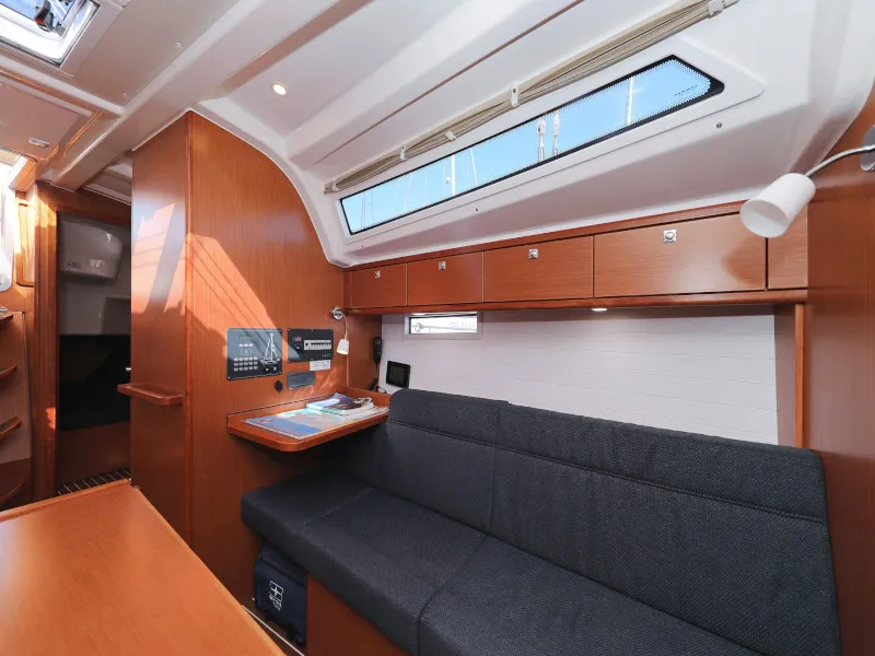 Salon of Lupe, a Bavaria Cruiser 37 sailboat at Zadar, Croatia