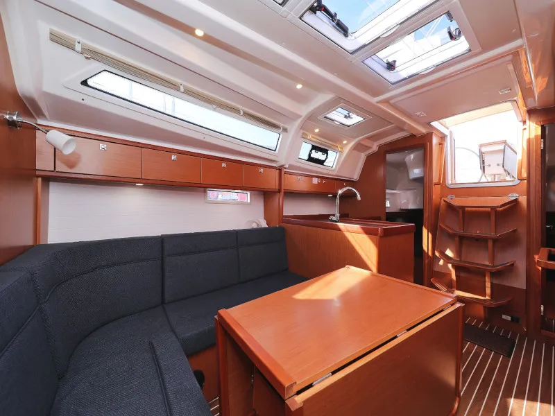 Salon of Lupe, a Bavaria Cruiser 37 sailboat at Zadar, Croatia