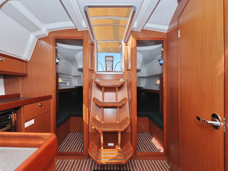 Salon of Lupe, a Bavaria Cruiser 37 sailboat at Zadar, Croatia