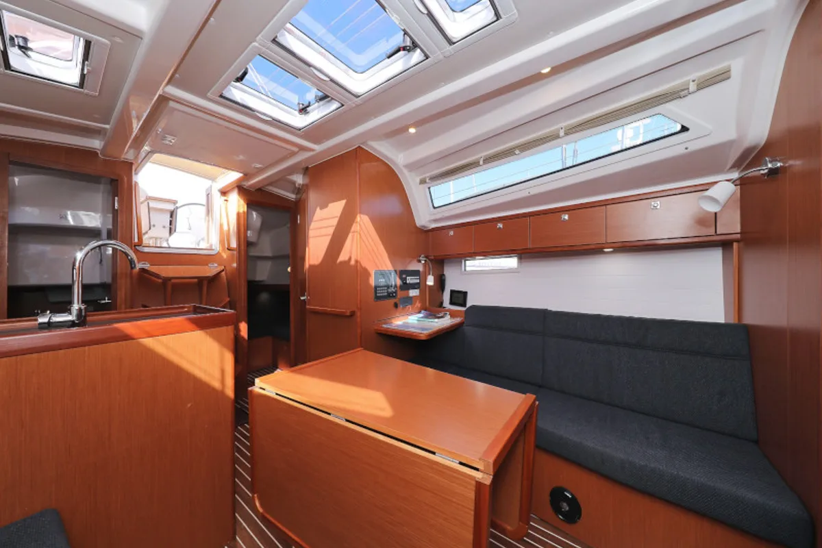 Salon of Lupe, a Bavaria Cruiser 37 sailboat at Zadar, Croatia