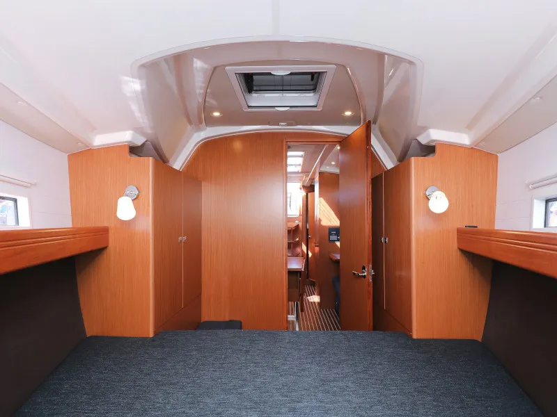 Cabin on Lupe, a Bavaria Cruiser 37 sailboat at Zadar, Croatia