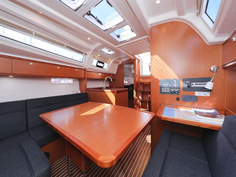 Salon of Lupe, a Bavaria Cruiser 37 sailboat at Zadar, Croatia