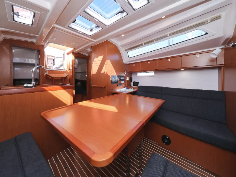 Salon of Lupe, a Bavaria Cruiser 37 sailboat at Zadar, Croatia