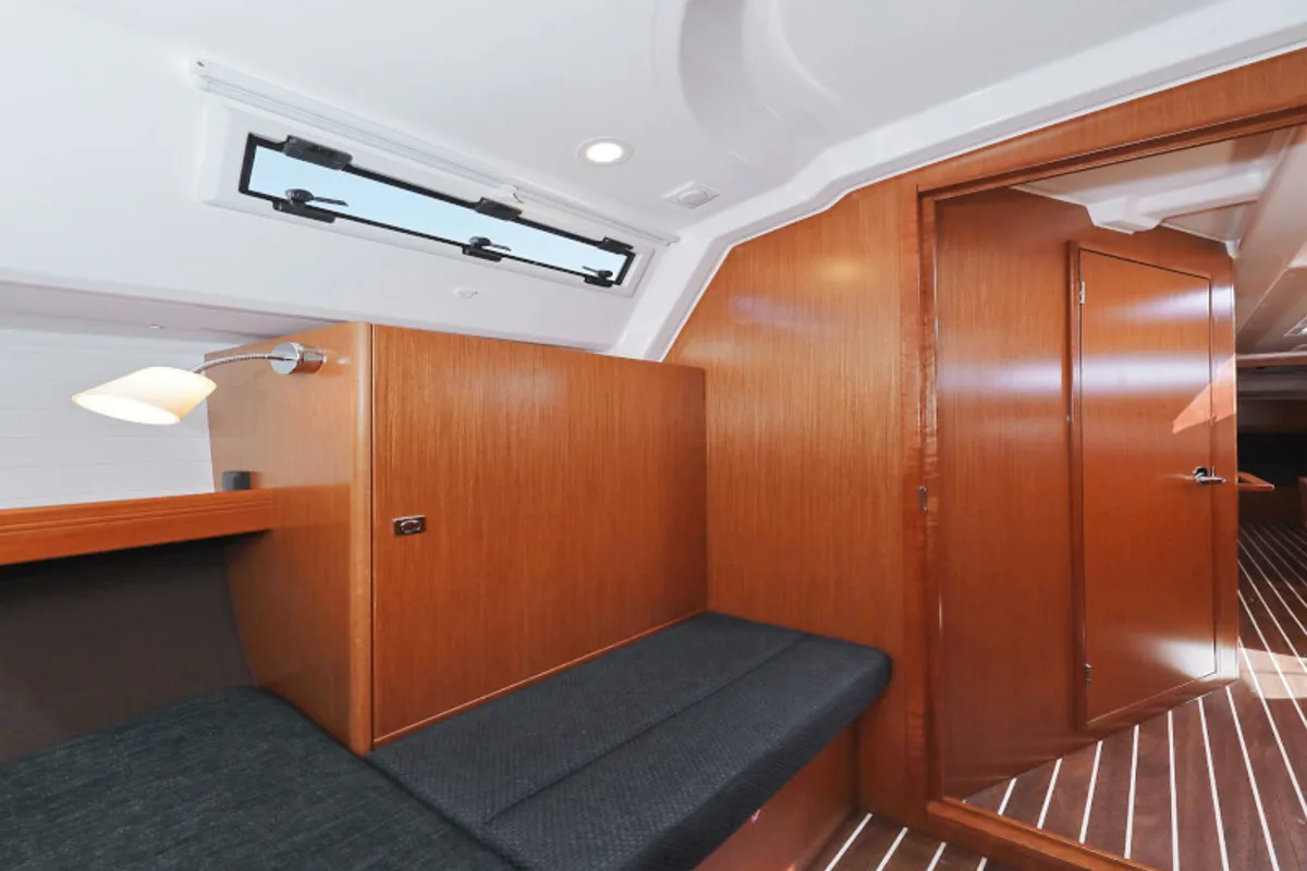 Cabin on Lupe, a Bavaria Cruiser 37 sailboat at Zadar, Croatia