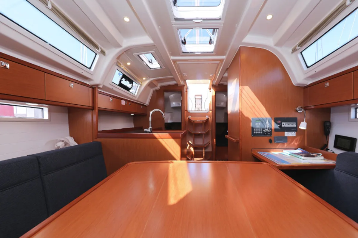 Salon of Lupe, a Bavaria Cruiser 37 sailboat at Zadar, Croatia