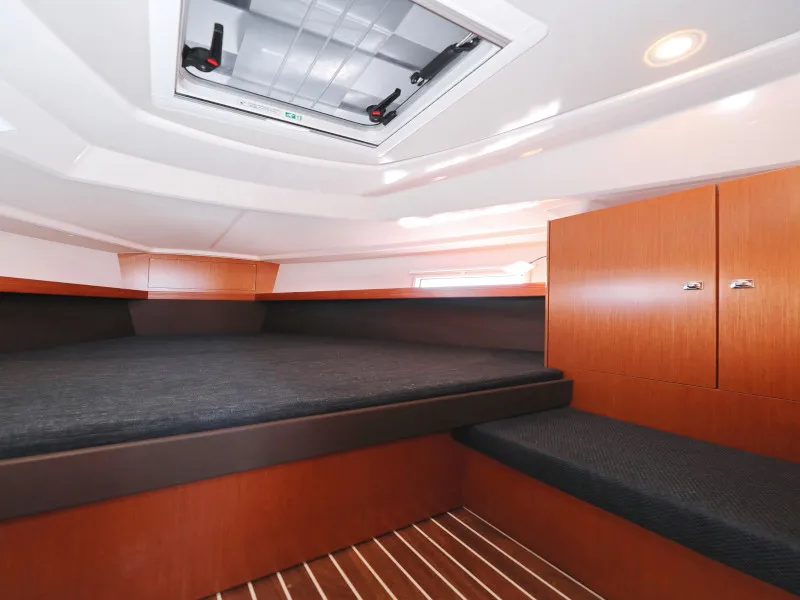 Cabin on Lupe, a Bavaria Cruiser 37 sailboat at Zadar, Croatia