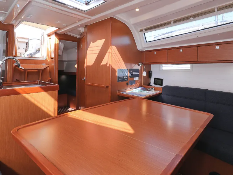 Salon of Lupe, a Bavaria Cruiser 37 sailboat at Zadar, Croatia
