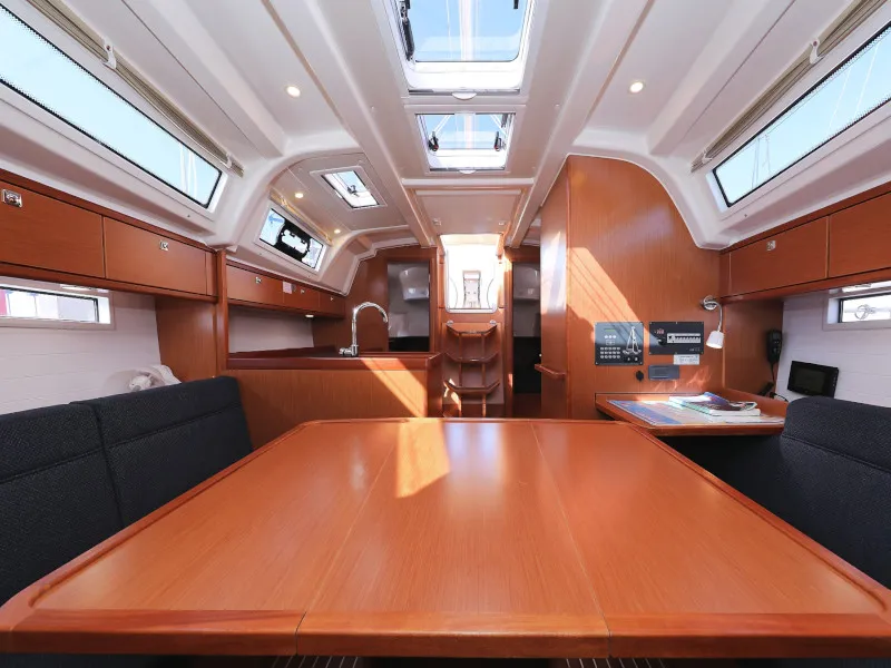 Salon of Lupe, a Bavaria Cruiser 37 sailboat at Zadar, Croatia