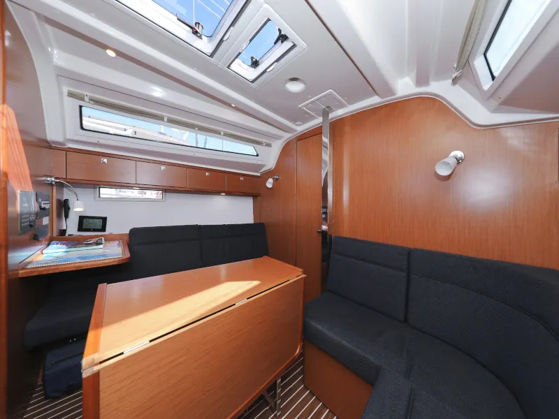 Salon of Lupe, a Bavaria Cruiser 37 sailboat at Zadar, Croatia