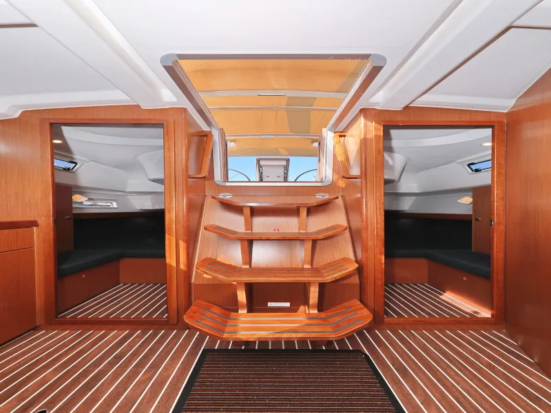 Salon of Lupe, a Bavaria Cruiser 37 sailboat at Zadar, Croatia