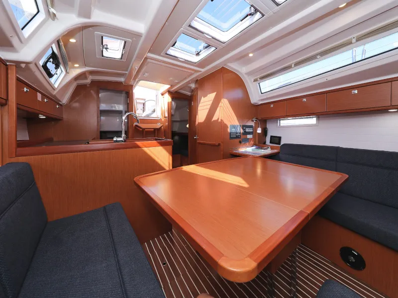 Salon of Lupe, a Bavaria Cruiser 37 sailboat at Zadar, Croatia